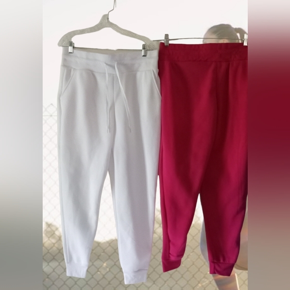 Love Streak Drawstring "Fluff Lined Jogger" White Sweatpants -Size: Large - NWT - Picture 9 of 10